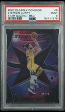 2020-21 Clearly Donruss Stephen Curry Star Gazing Red #/49 PSA 9 None Higher