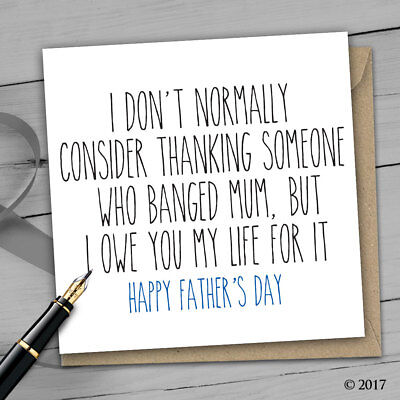 HAPPY FATHER'S DAY GREETINGS CARD FUNNY DAD FATHER COMEDY ...