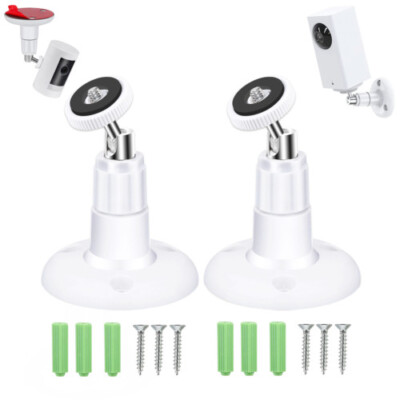 2pcs Universal Wall Mount Bracket for Security Camera with 1/4'' Screw Connector