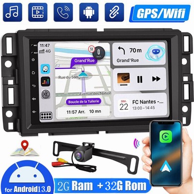 Android 13 Apple Carplay Car Stereo Radio GPS 7 Inch For 07-19 GMC Savana Sierra