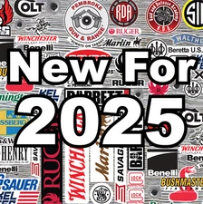 New 2025 (90+) 3" wide Assorted Gun Pistol Rifle Hunting Decal Lot 9mm AR