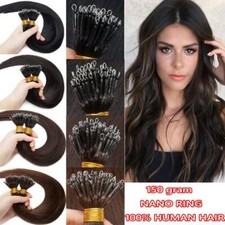 Thick 1g/s Nano Ring Tip Hair Extensions Rings Nano Beads Link Remy Human Hair 1