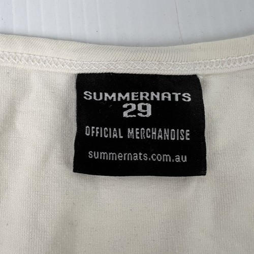 Summernats 29 Official Graphic Singlet Womens L White/Red 40/63 - Picture 3 of 7