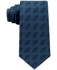  125 Calvin Klein Men'S Blue Dress Skinny Neck Tie Classic Silk Necktie 58x3
