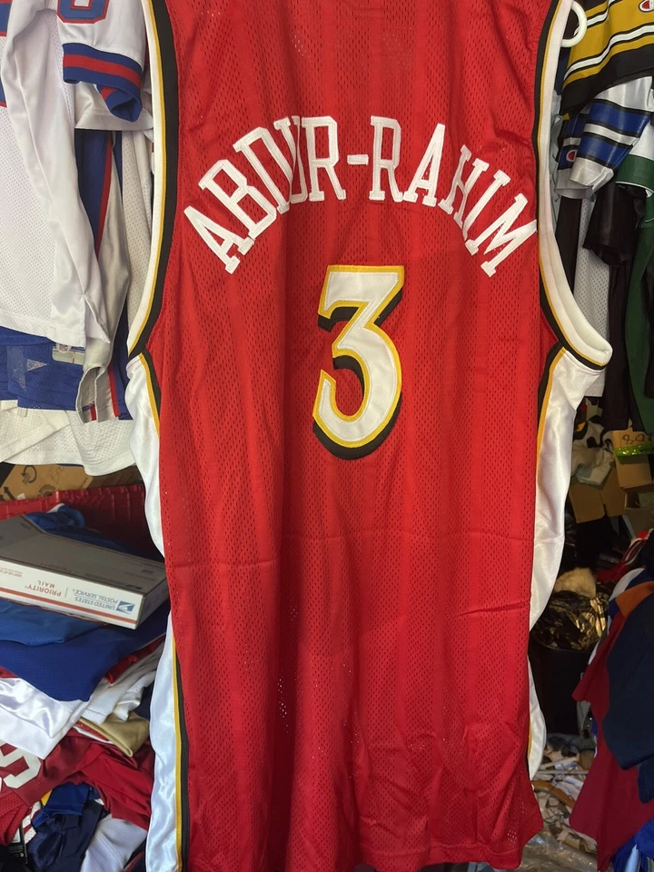Camiseta cosida vintage de los Atlanta Hawks #3 Abdur-Rahim talla 58 - nueva sin etiquetas Foto 3 de 4