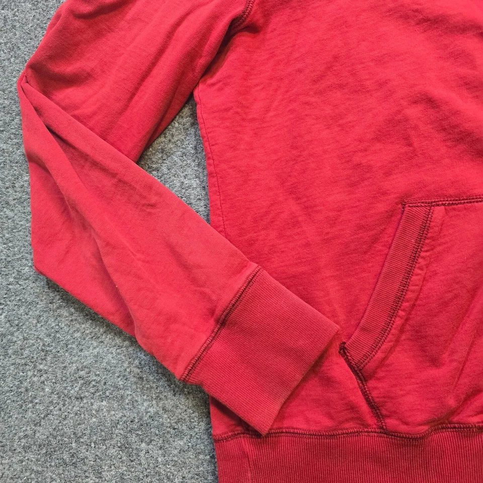 Sudadera con capucha vintage Lucky Brand para mujer mediana roja bordada cremallera completa Y2K Foto 4 de 4