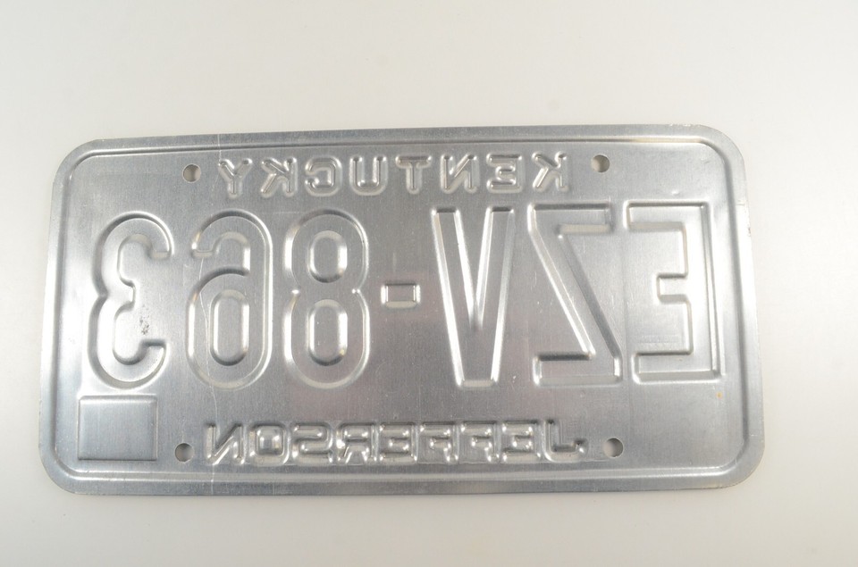 1998 Kentucky Jefferson County License Plate EZV863 1998 Decal eBay