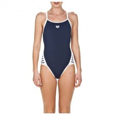 Image of Arena Womens One Piece Swimsuit Stripe Super Fly Back 001195701 - Size 40