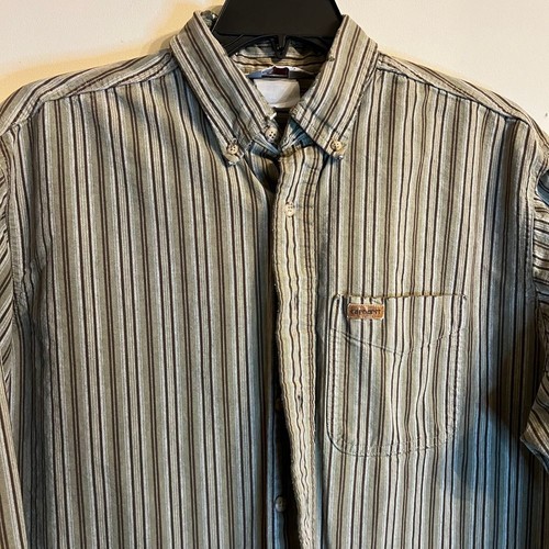 Vintage Carhartt Rugged Outdoor Wear Men's XL Shirt Made USA Button Down - Picture 2 of 6