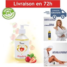 Huile de massage érotique Verana Fraise Bio Vegan 250 ml