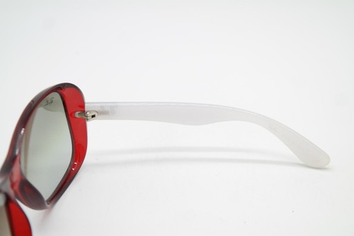 Sonnenbrille Ray Ban RB 4139 Rot Milchfarben Silber Oval sunglasses Brille Neu - Picture 4 of 6