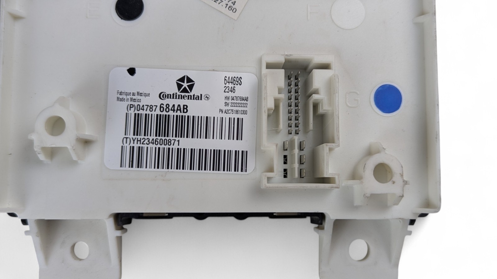2017 MASERATI GHIBLI BODY CONTROL MODULE BCM 04787684AB OEM