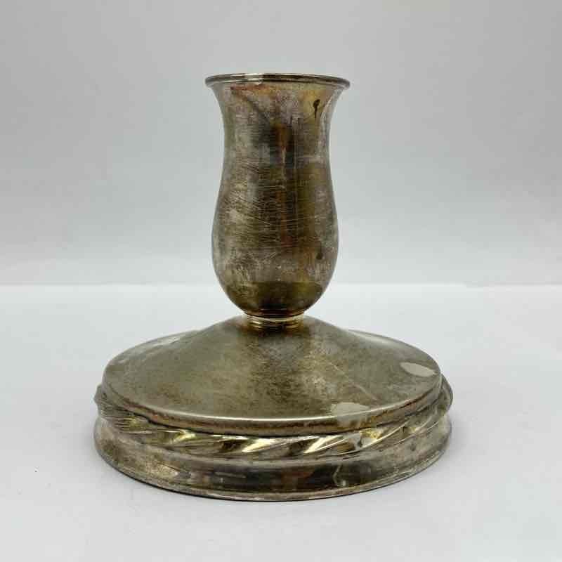 Towle Sterling Silver Weighted Candlestick 130 Rope Edge Vintage 3.5 Inch