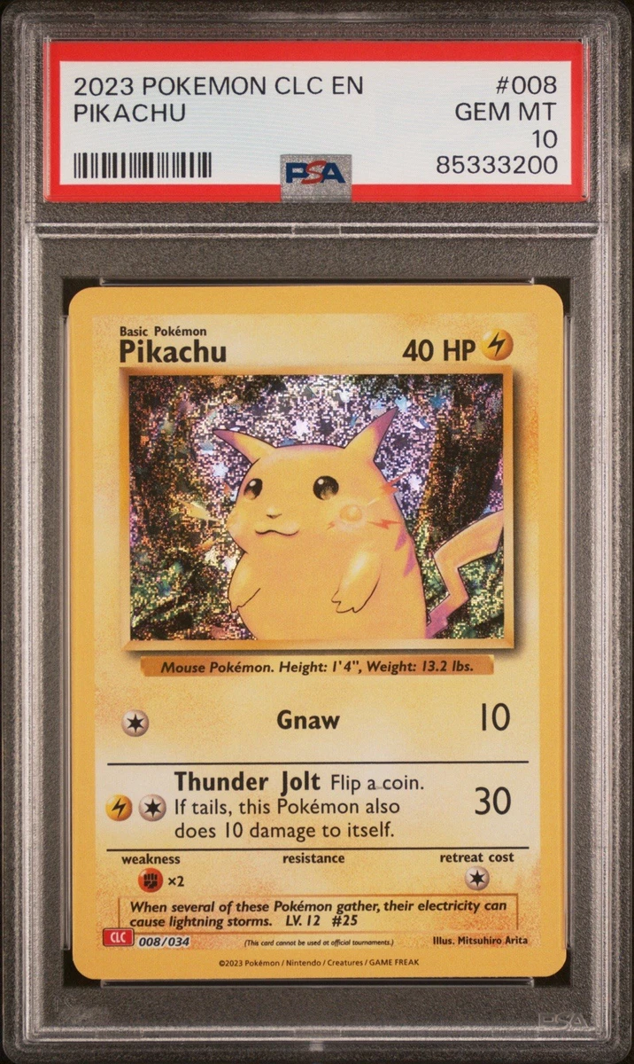 Pikachu Pokémon TCG Professional Sports Authenticator (PSA) Grade