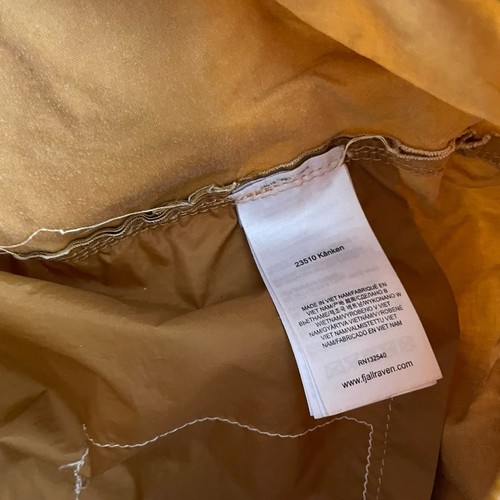 Fjallraven Kanken Classic Backpack Canvas Mustard Yellow 23510 Zip Medium - Picture 5 of 16