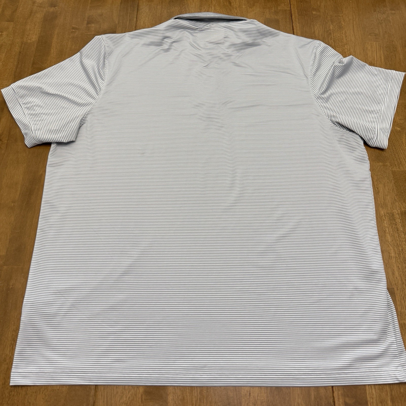 Oobe Chik Fil A polo men's XL hydrochill gray striped active performance uniform