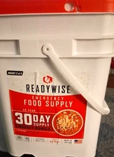 Readywise 30 Day Emergency Food Supply Bucket 2 = 148 Servings, 25 YEAR WARRANTY