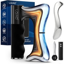 Electric Heated Muscle Scraper Tool 3-in-1 Vibration Fascia Massager 2000mAh
