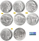 4 US Philadelphia & Denver Mint Buffalo Nickels🪙Vintage⌛As Depicted