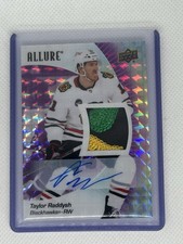 2023-24 Upper Deck Allure Purple Diamond /10 Nasty Patch Taylor Raddysh