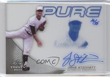 2014 Leaf Trinity Pure Auto Blue 20/25 Jake Stinnett #P-JS3 Auto g6w