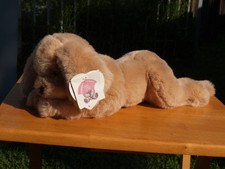 VINTAGE GUND- MEDIUM MUTTSY DOG- 17"- SUEDE PAWS- 1561- 1985-VERY NICE-ALL TAGS