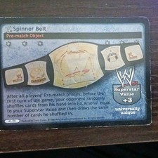 Comic Images WWE Spinner Belt Prematch Object Card Raw Deal CCG 417TK 2006
