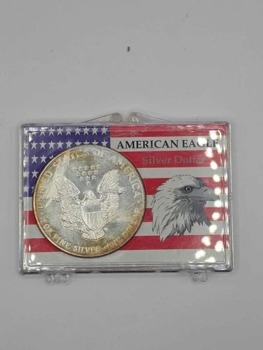 1988 $1 American Eagle 1 Ounce .999 Silver Dollar Toned - UNC