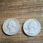 Washington Quarter 1958 Silver 25C Circulated Lot of 2 US Coins Business Strike