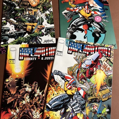 SUPER PATRIOT LIBERTY & JUSTICE IMAGE  #1 ,2,3,4(1995 SUPERPATRIOT