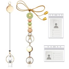 Retractable Lanyard for ID Badges,Teacher Lanyard with ID Badge Holder, Green...