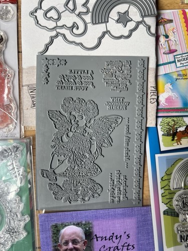 HUGE BUNDLE CLEAR METAL RUBBER STAMPS WORDS, FLOWERS, FRIDA KAHLO, FAIRY, PEOPLE - Picture 10 of 13