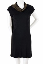 Vintage 2009 Gucci Black Beaded Dress IT 38 Made in Italy