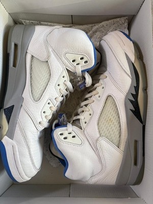 Air Jordan 5 Stealth 2.0 Retro Size 9 Mens White Grey Sneakers 2021 DD0587-140