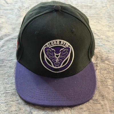 Globo Gym Purple Cobras Hat Headgear Classics Snapback Men's Black Purple
