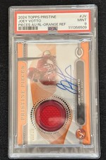 2024 Topps Pristine Joey Votto Autograph Relic Orange Refractor /25 PSA 9