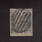 ESP No. 16 (Ed 16) 6 reales GREEN OBL WITH THINNING Price = €500