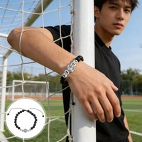 10 Verstellbare FußBall-PerlenarmbäNder – FußBall-ArmbäNder 2026 –
