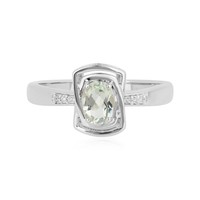 Cavill Ring 0,69Ct GrüNer Amethyst 925 Silber Platin Damen Schmuck- Echtschmuck