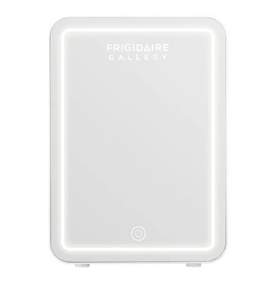 Frigidaire Gallery 9 Can / 6 Liter Beauty Lighted Mirror Fridge White EFMIS172-W