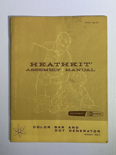 Heathkit Model CD-1 Color Bar Dot Generator Assembly Manual Original Vintage - Picture 1 of 2
