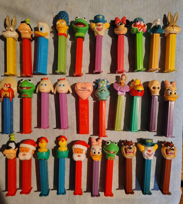 Vintage PEZ candy dispensers,Bugs Bunny,Donald Duck,Kermit the Frog and more