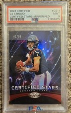 2023 Panini Certified Stars Mirror Red C.J. Stroud #CS-11 /99 PSA 9 Texans