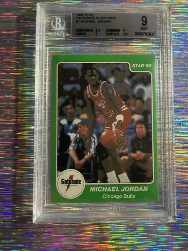 Michael Jordan 1985 Star Gatorade #7 Rookie BGS 9 Mint 🐐💥💎