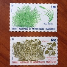 TAAF Yvert Num 125-126 Flore ANNEE 1987