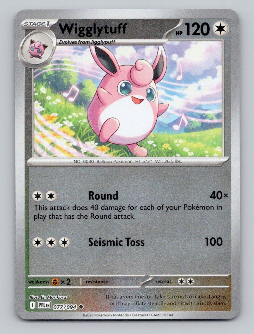 Reverse Holo Wigglytuff 077/094 Uncommon Phantasmal Flames Pokemon