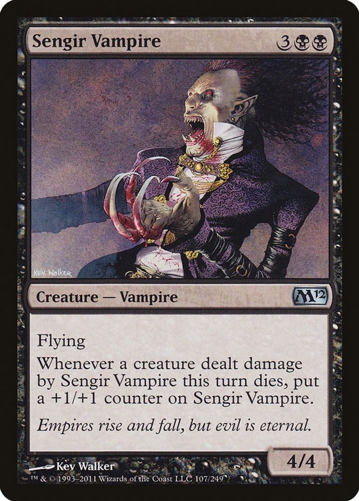 2011 Magic: The Gathering: M12 - Sengir Vampire (#107, Uncommon, Near Mint)