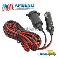 13FT Car Cigarette Lighter Socket Extension Cord Cable Heavey Duty Adapter 12v