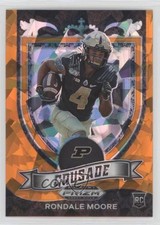 2021 Panini Prizm Draft Picks Crusade Orange Ice Prizm Rondale Moore #171 06on