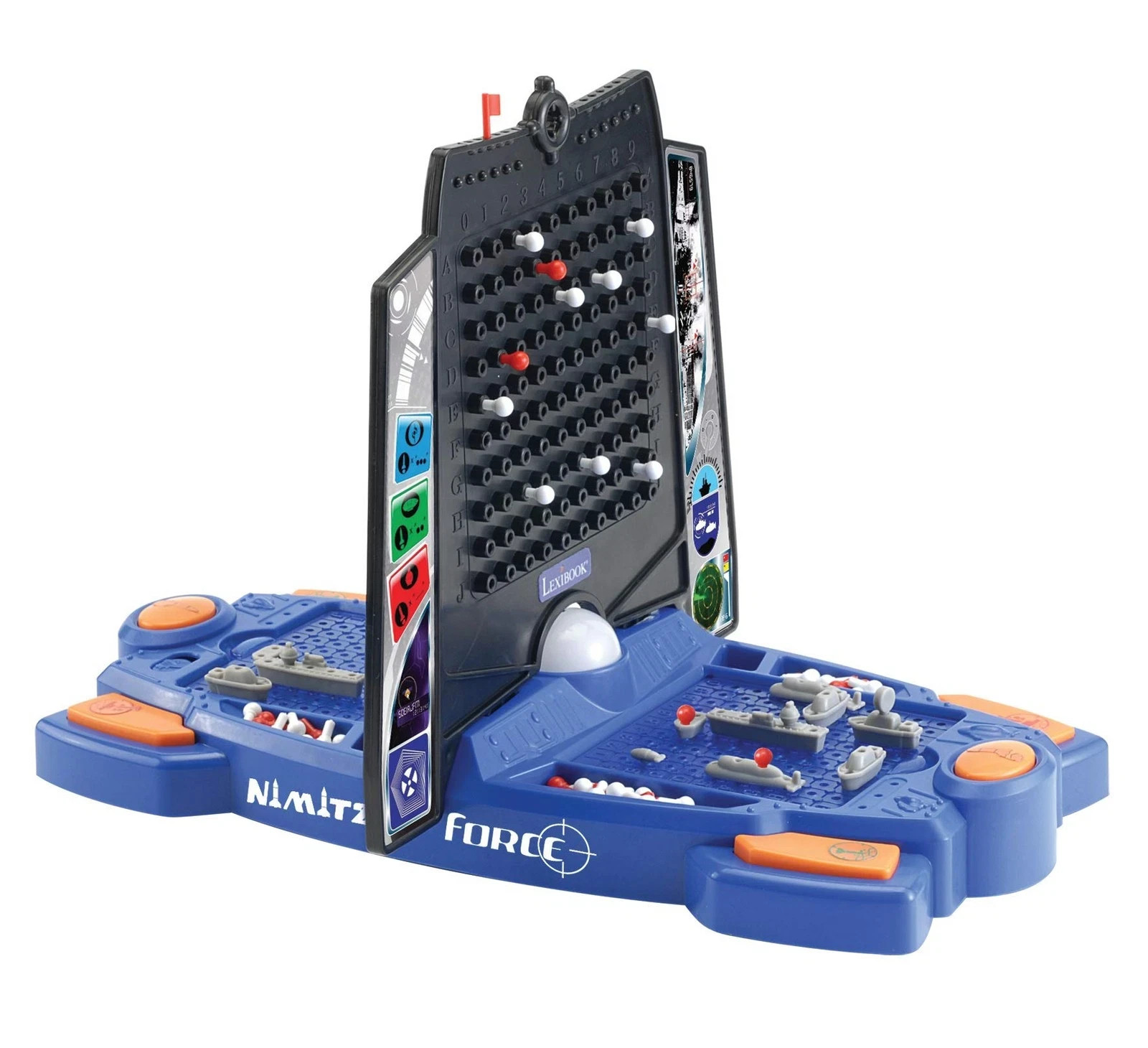 Lexibook Nimitz Force Naval Battleships Game, 24 cm x 24 x 35 cm, Blue/Black